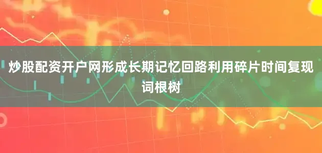 炒股配资开户网形成长期记忆回路利用碎片时间复现词根树